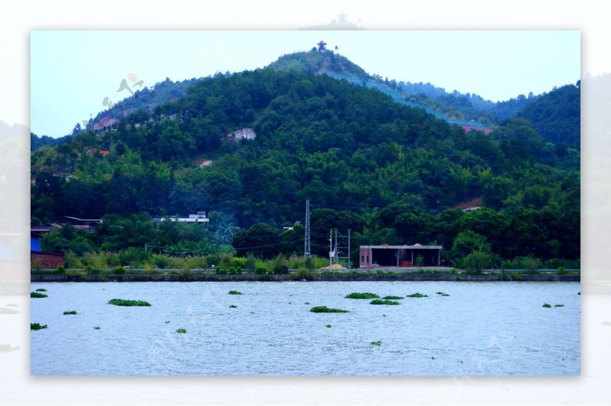 山水梅州梅江风景图片