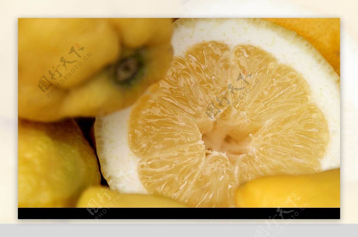 黄色柑橘图片