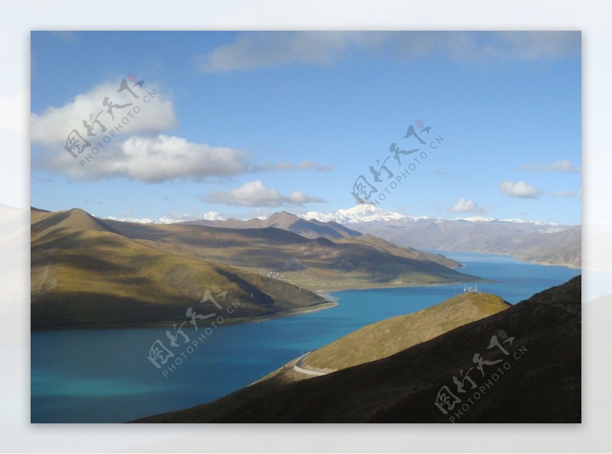 西藏湖图片