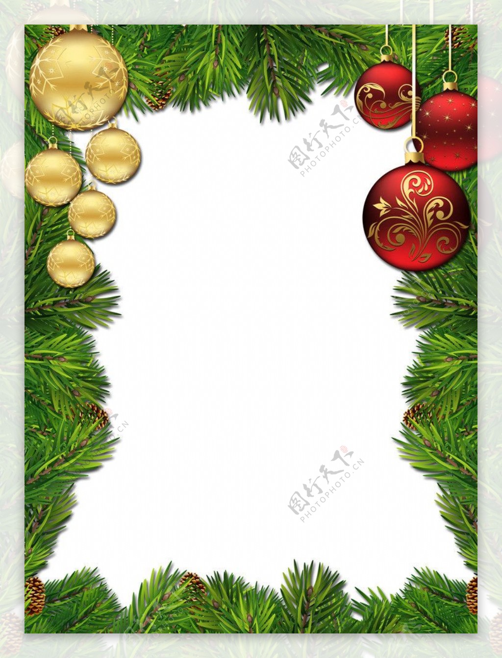 圣诞框架背景模板图片