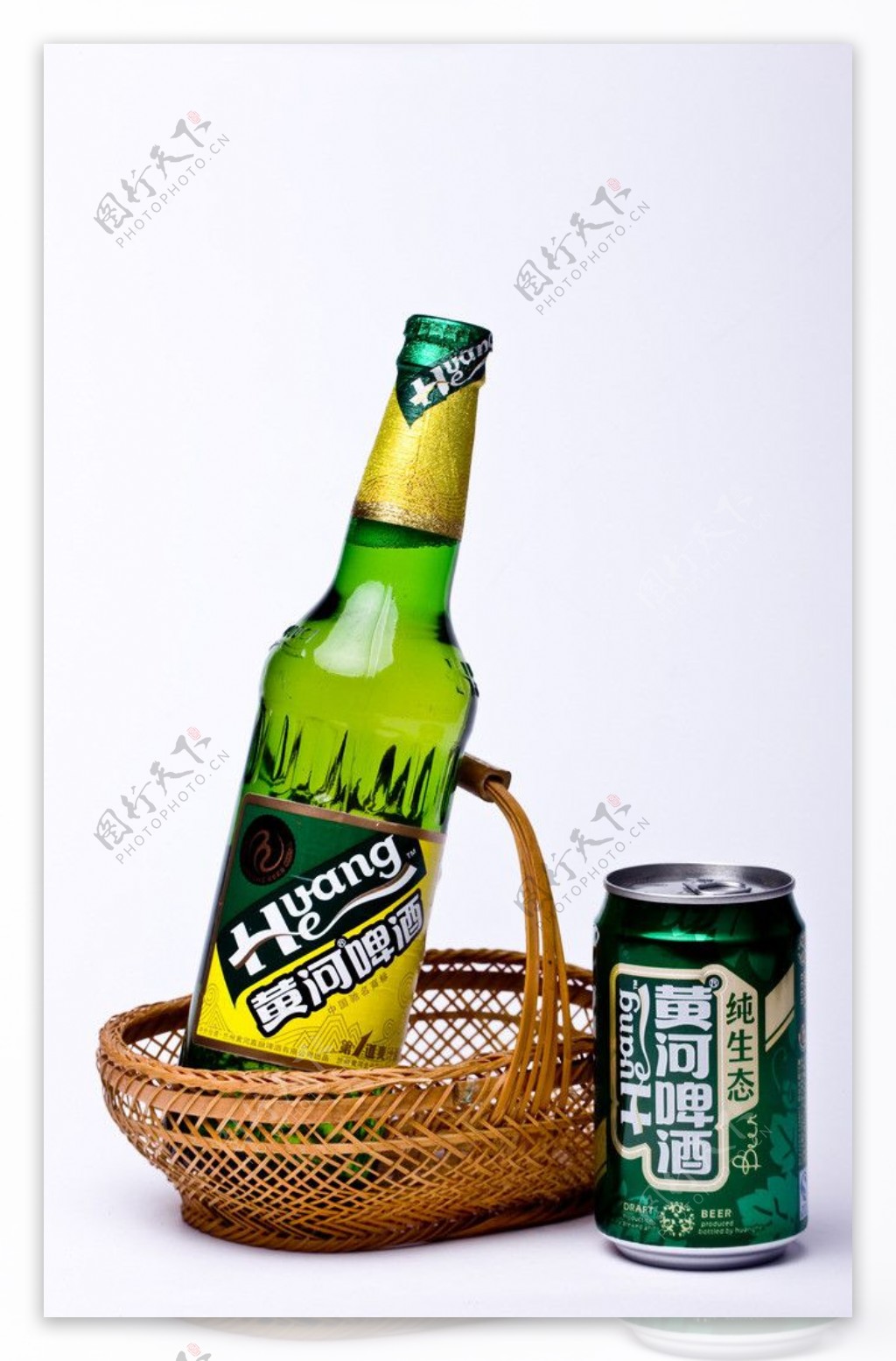 黄河啤酒摄影图片