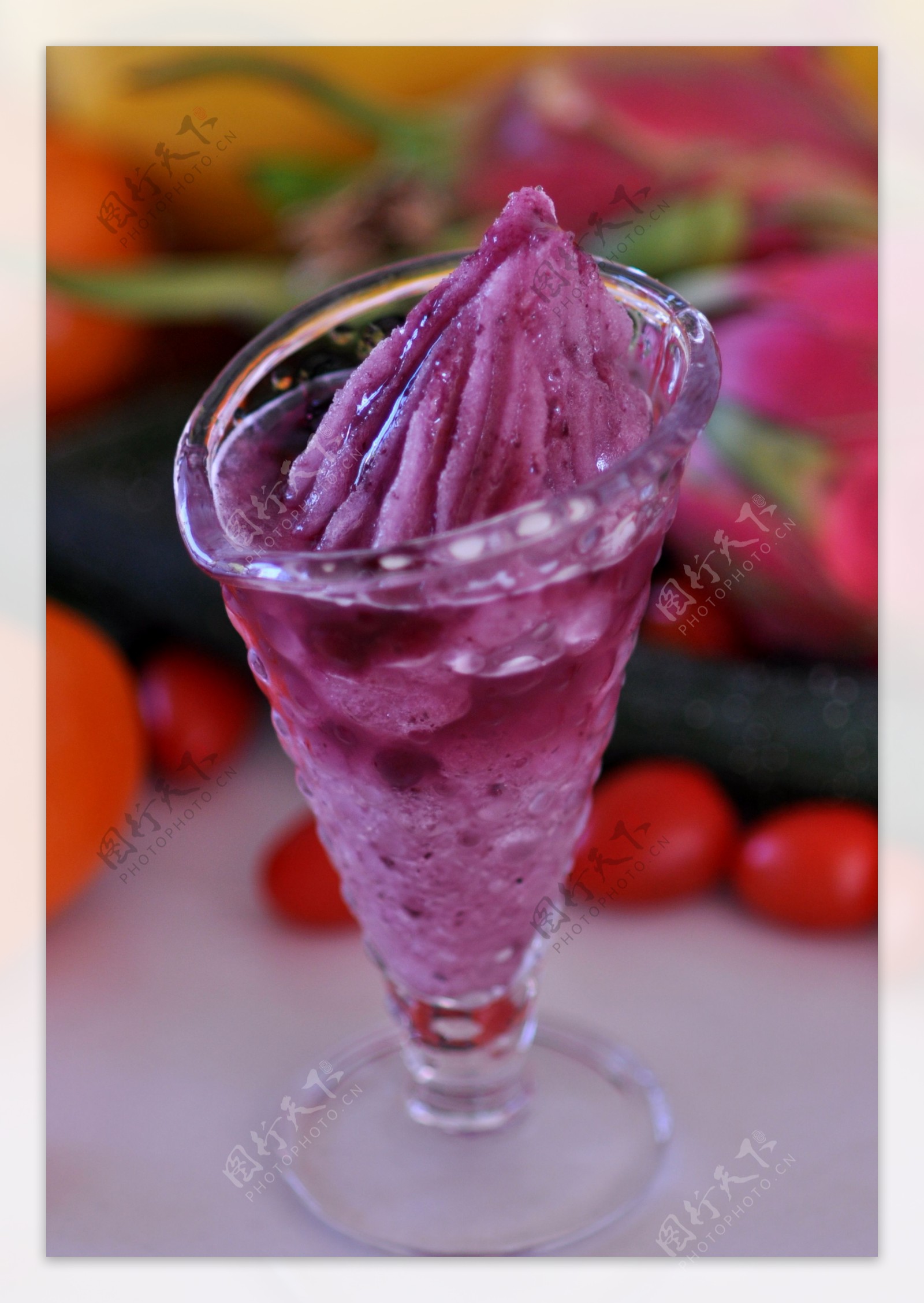 蓝莓冰沙图片