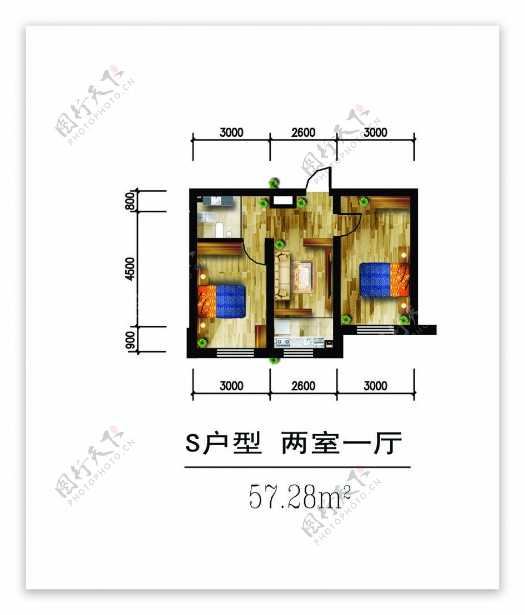 室内平面布置图图片