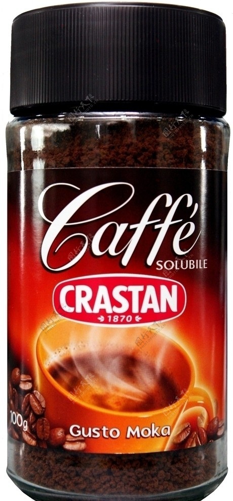 意大利可洛斯丹脱脂咖啡因速溶咖啡粉图片