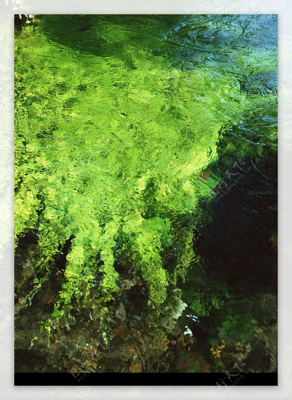 溪水瀑布涌泉流水水纹图片