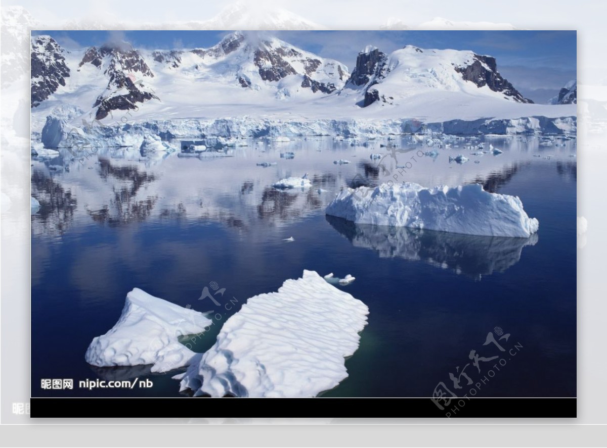 雪山冰川湖泊图片