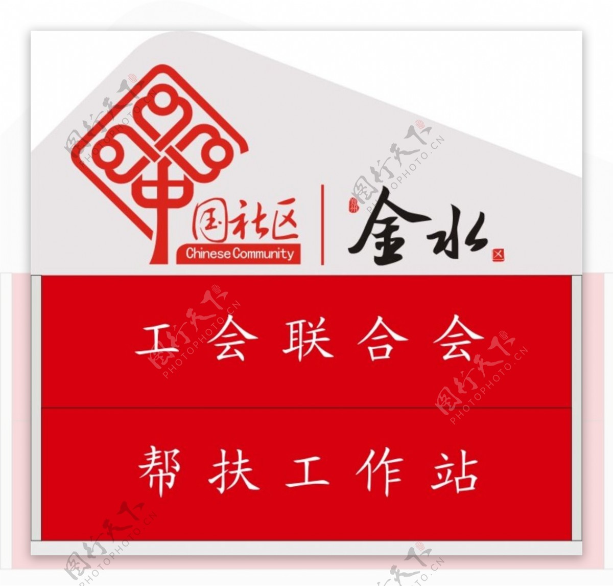 中国社区指示牌图片