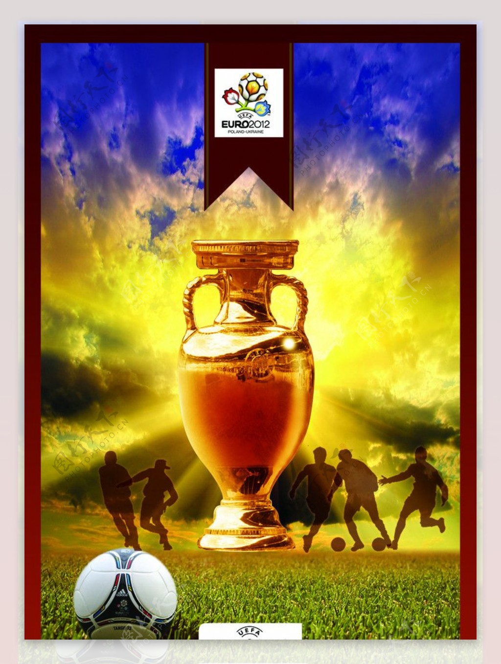 2012年欧洲杯足球赛主题海报图片