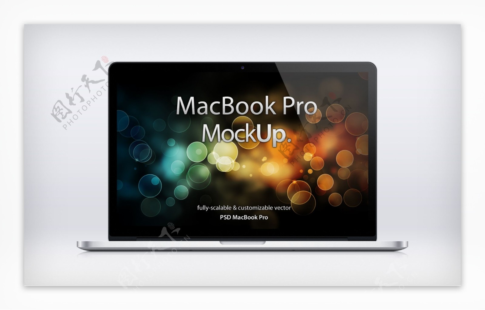 超高清MacBookProRetina屏幕分层PSD素材图片