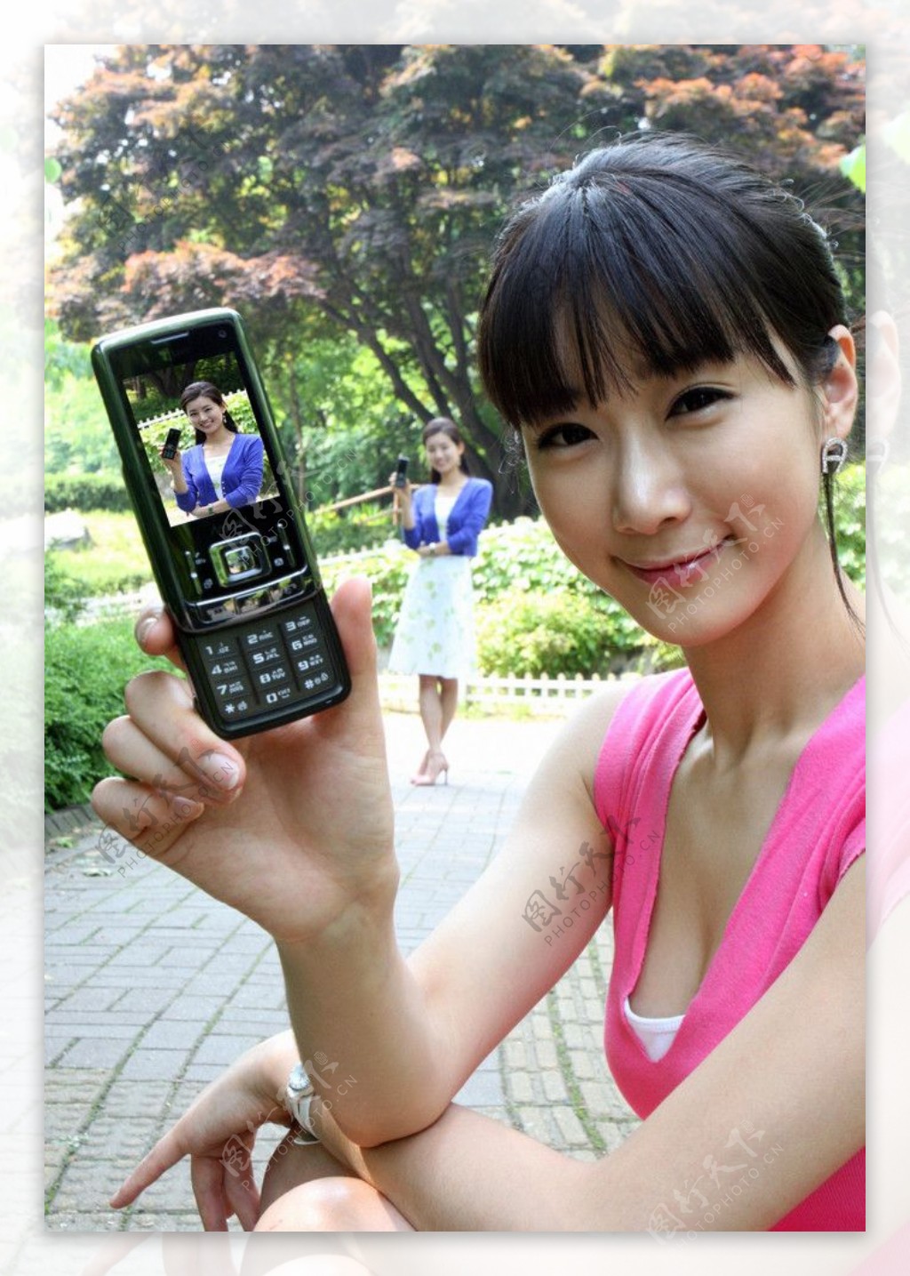 亚洲美女写真韩国广告模特手机图片