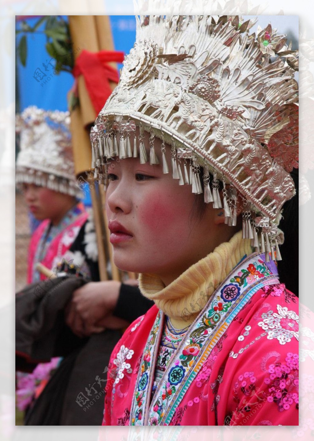 柳州融水苗族风情苗族美女图片