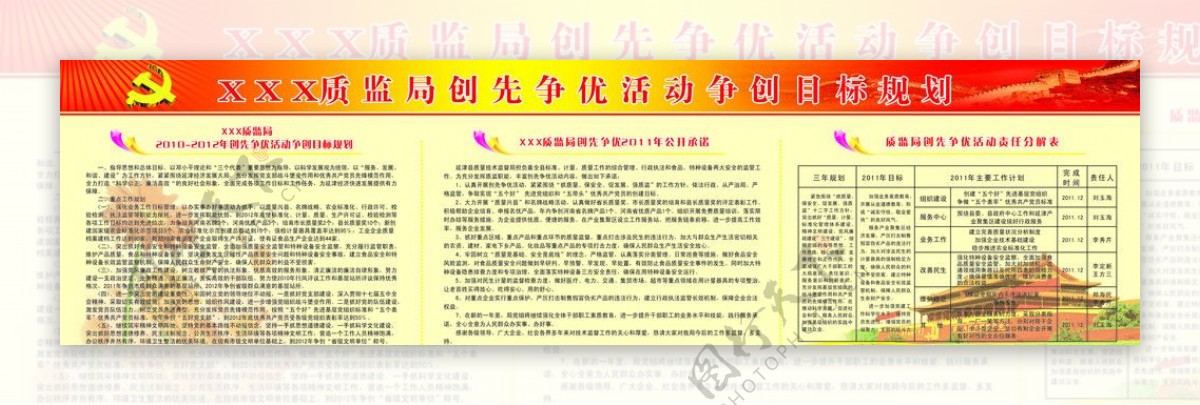 质监局创先争优活动争创目标规划图片