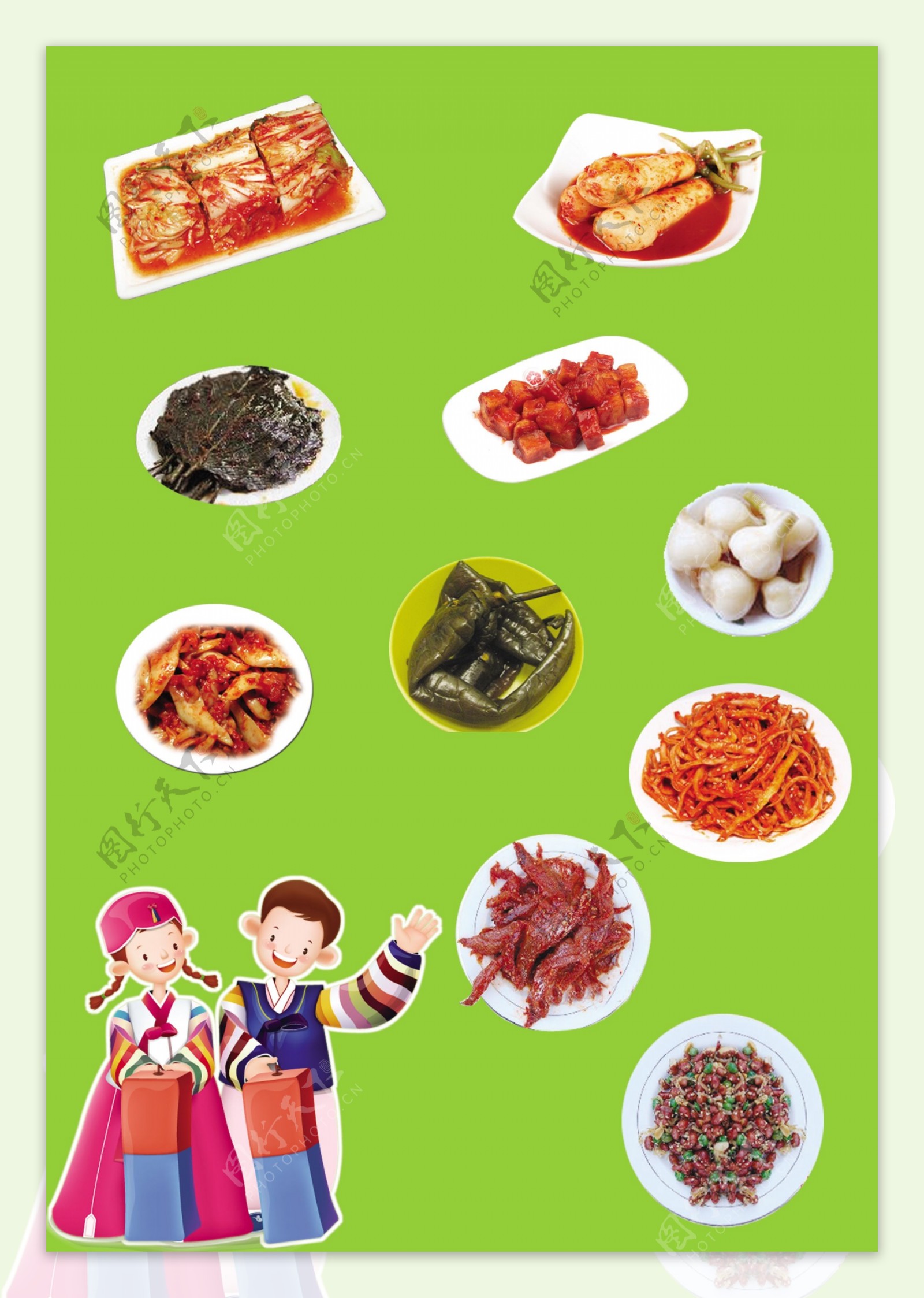 朝鲜族泡菜咸菜图片