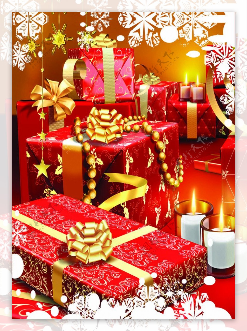 圣诞礼品礼盒背景图图片