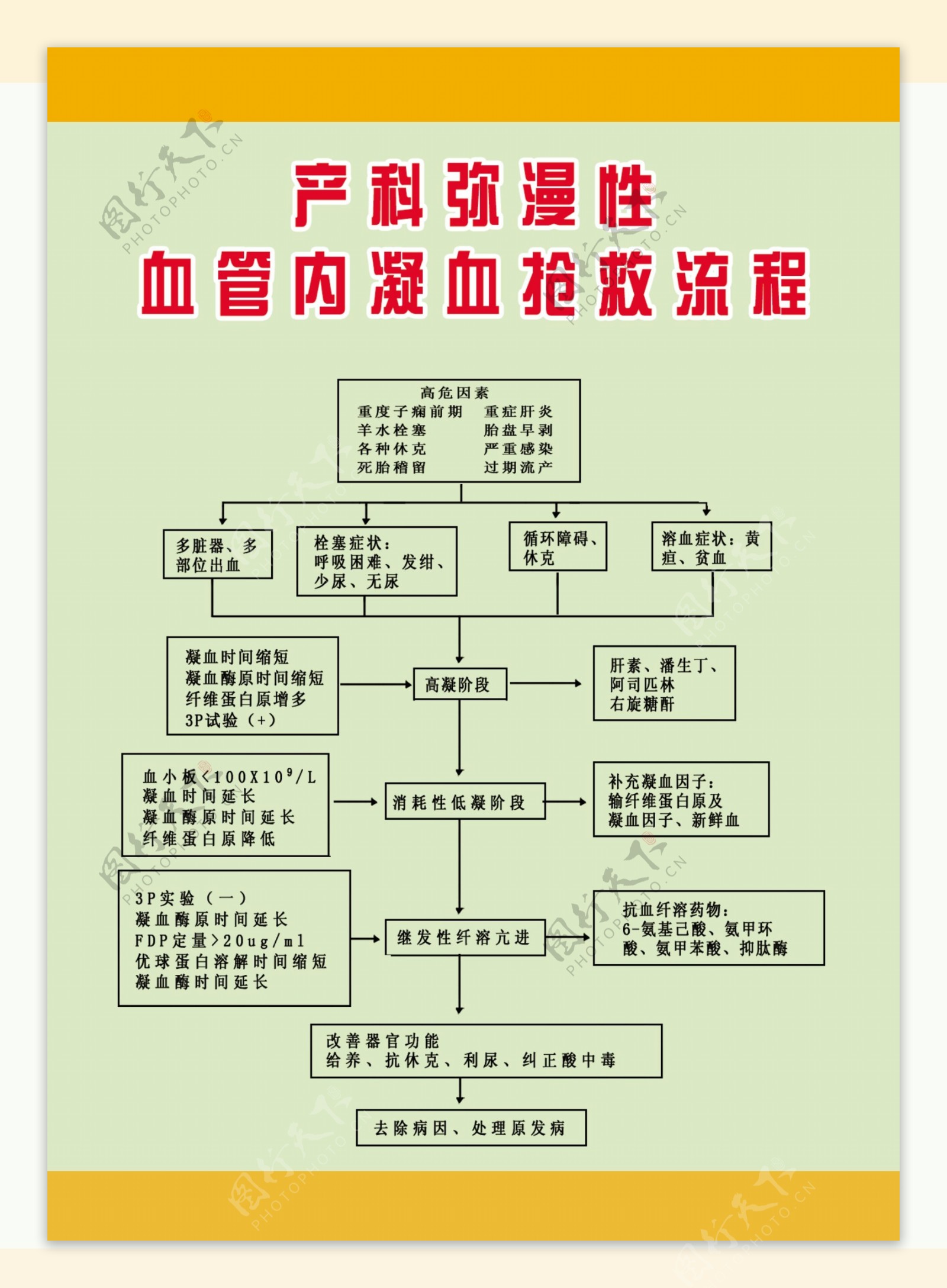 产科弥漫性血管内凝血抢救流程图片