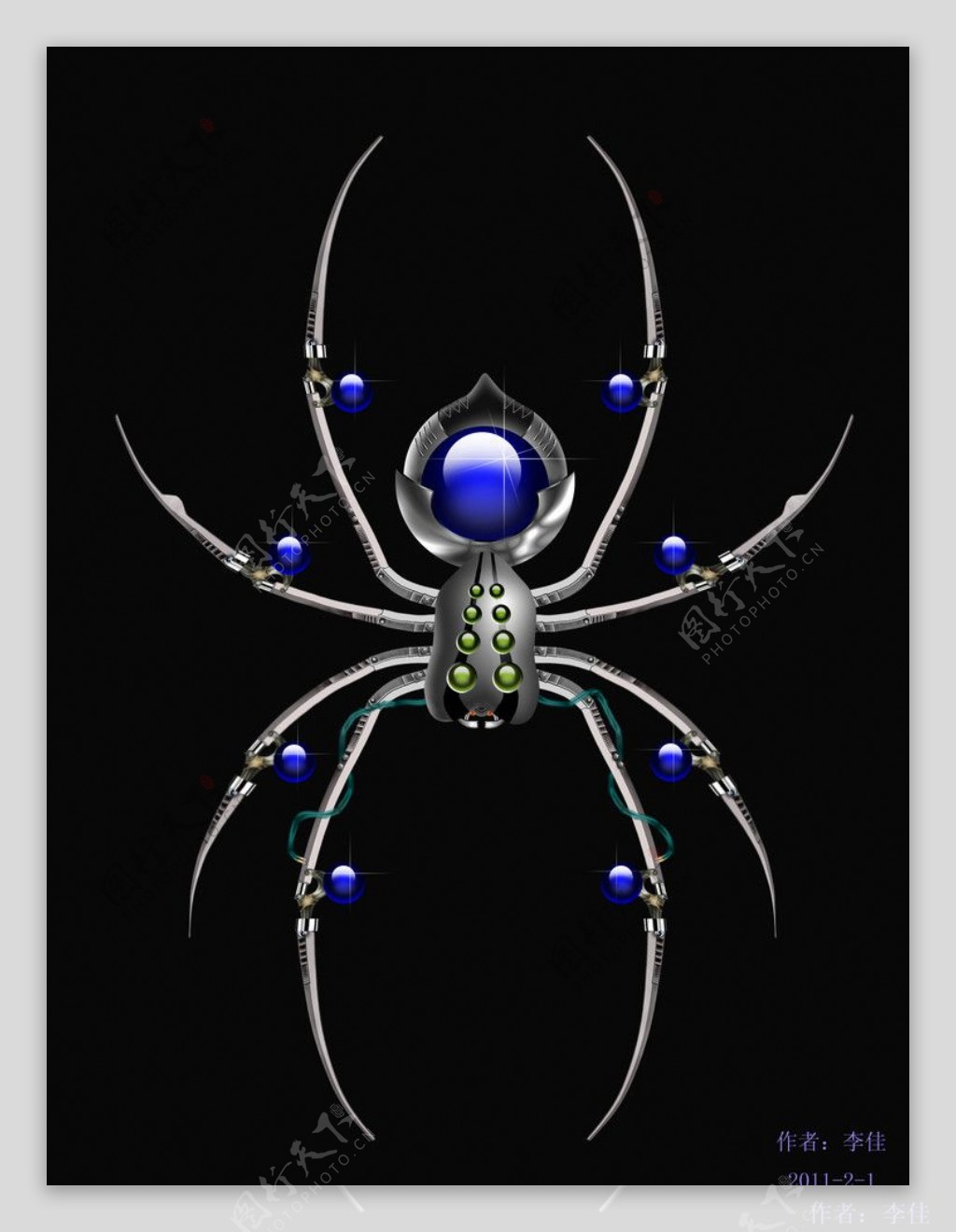 智能机械蜘蛛图片