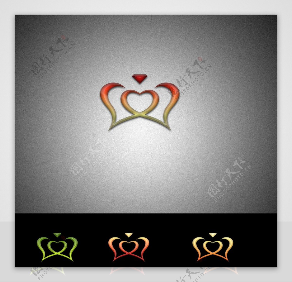 心形心连心婚介logo图片