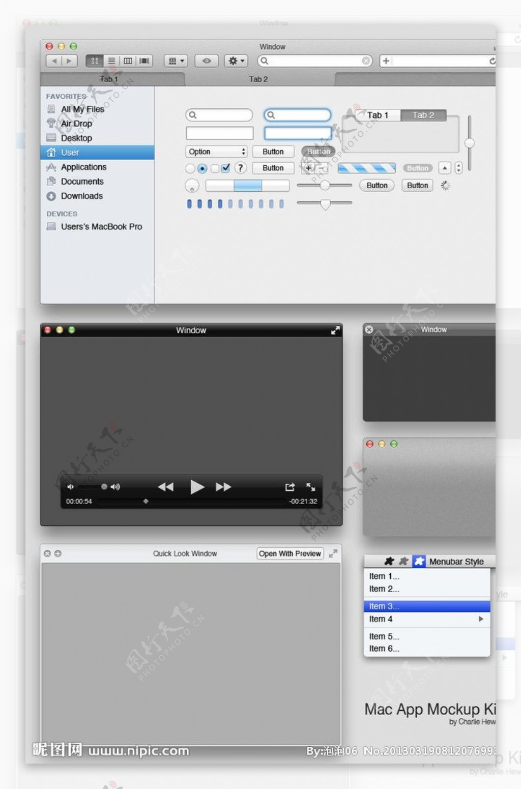 Mac应用GUI界面图片