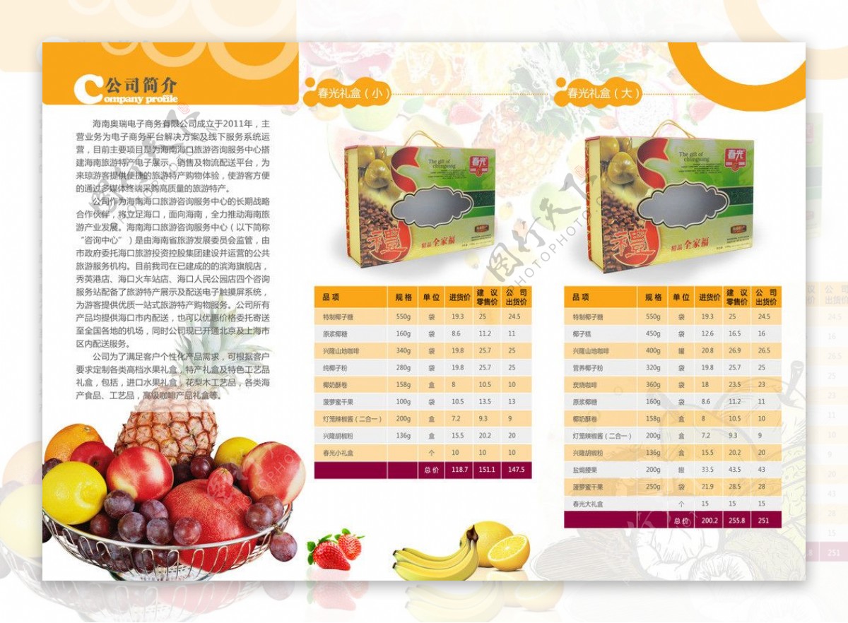 水果折页图片