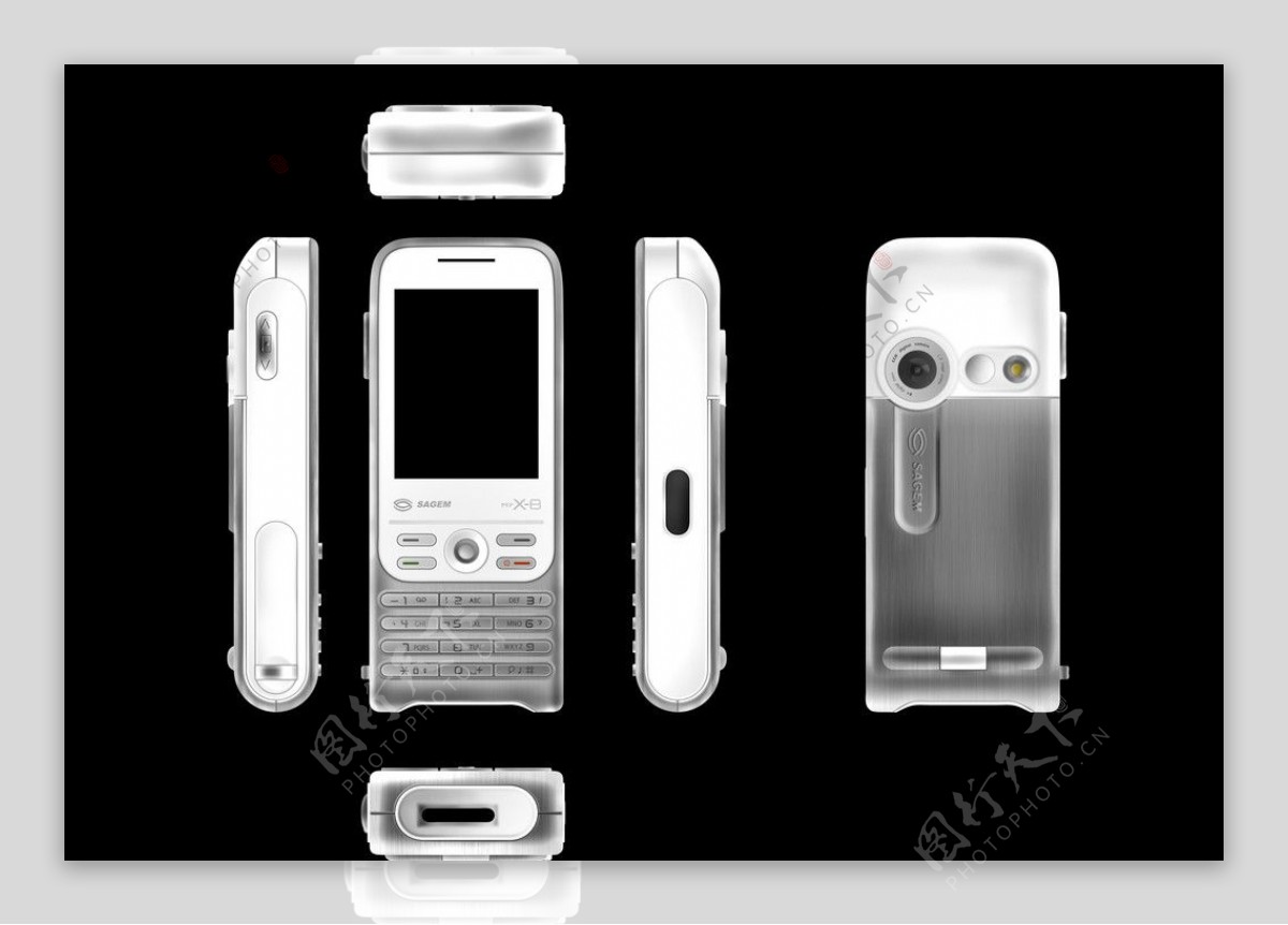 手机六视图PSD分层素材图片