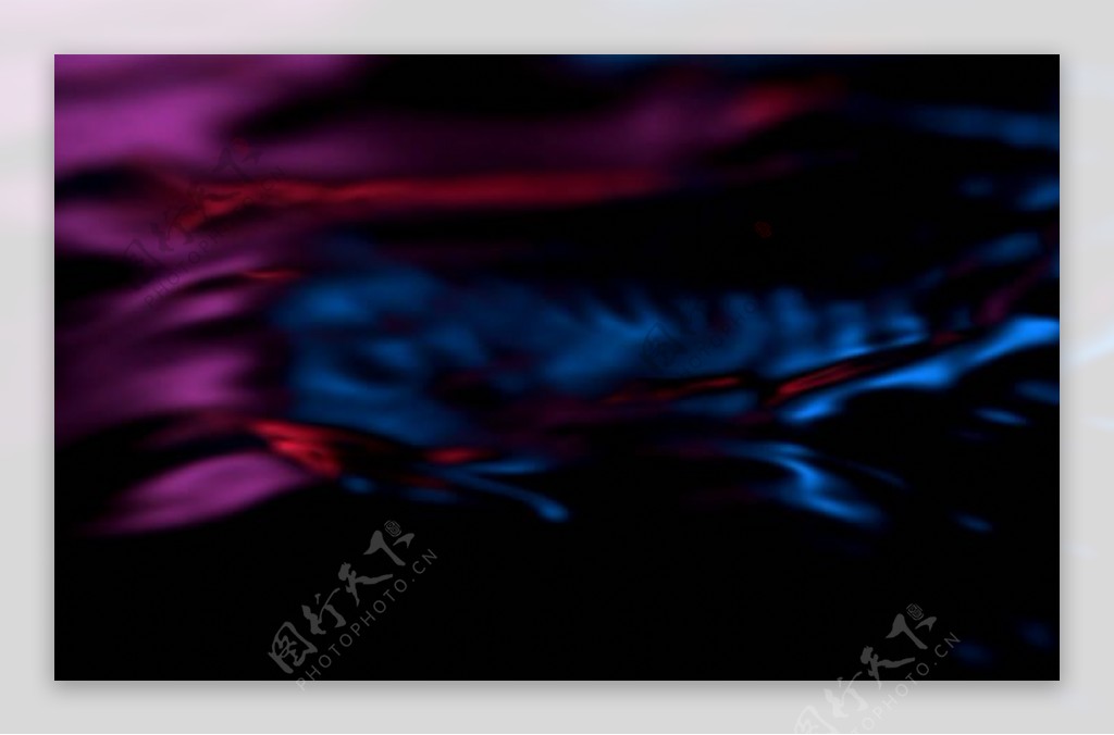 红色蓝色液体流动素材图片