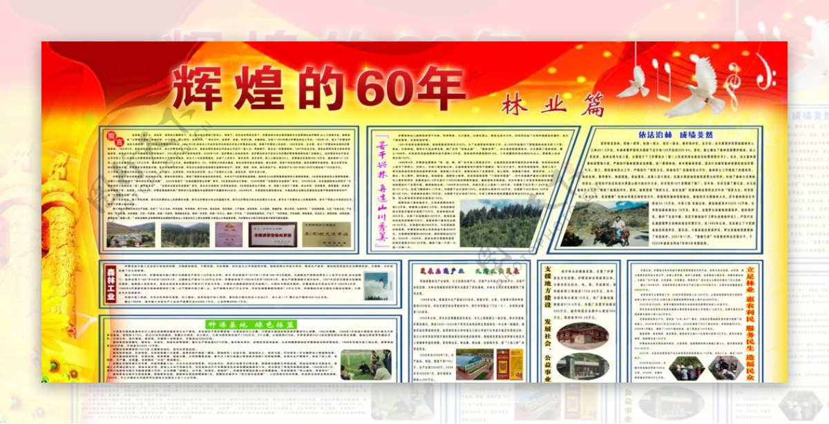 60周年展板图片