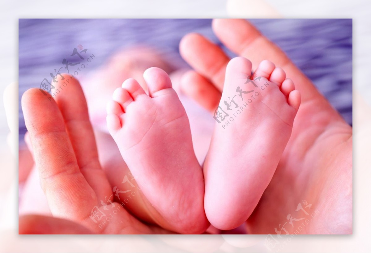 婴儿手脚特写高清摄影大图-千库网