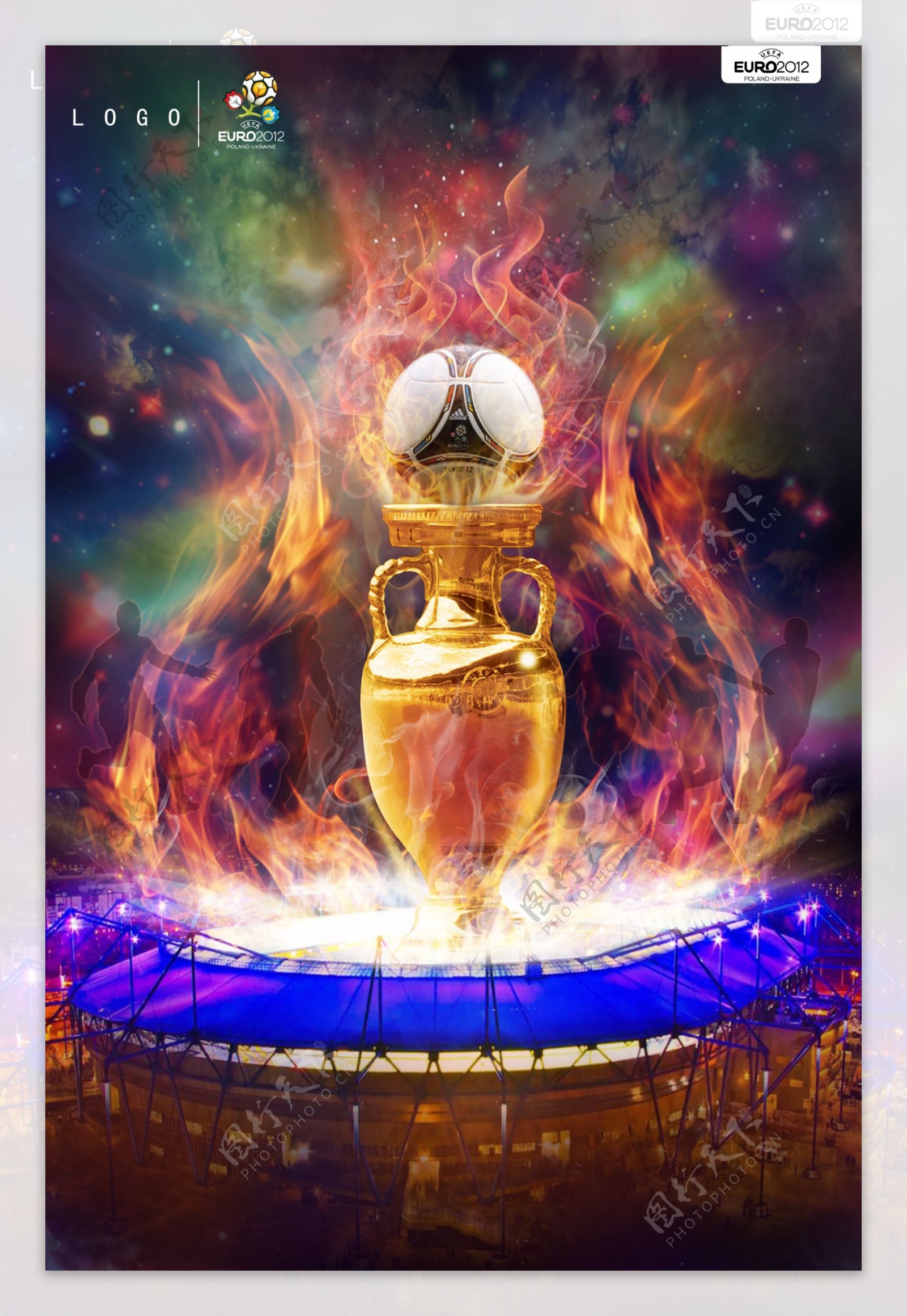 2012年欧洲杯主题海报图片