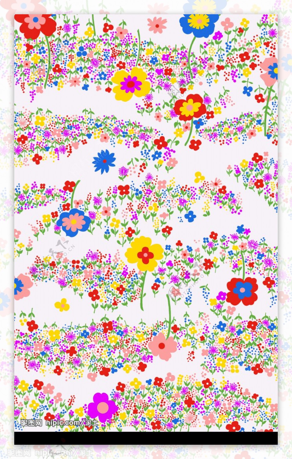 花卉布纹图片