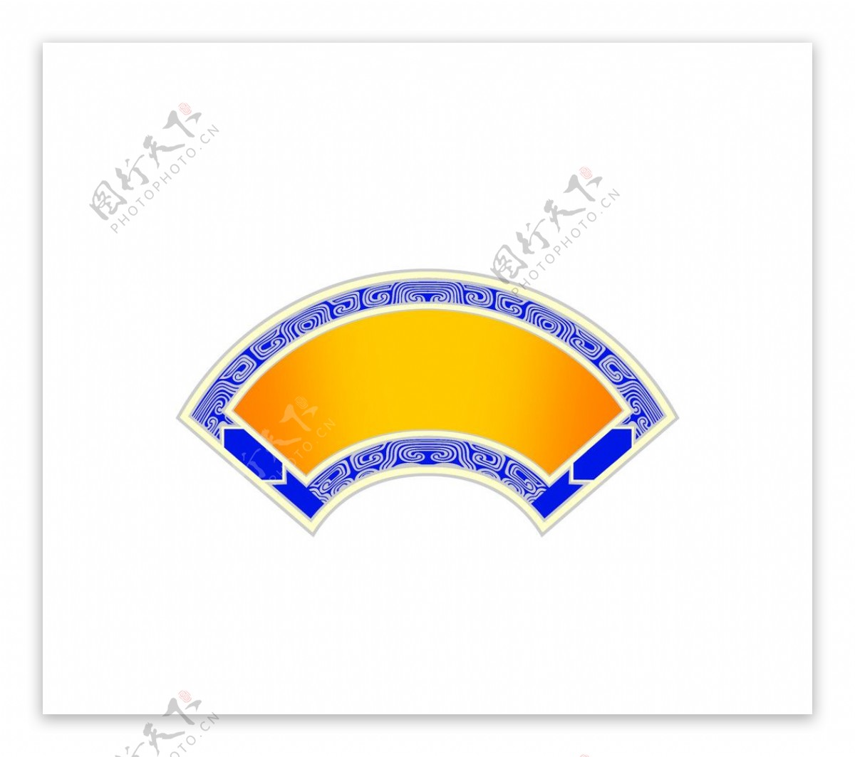 扇形古典标图片