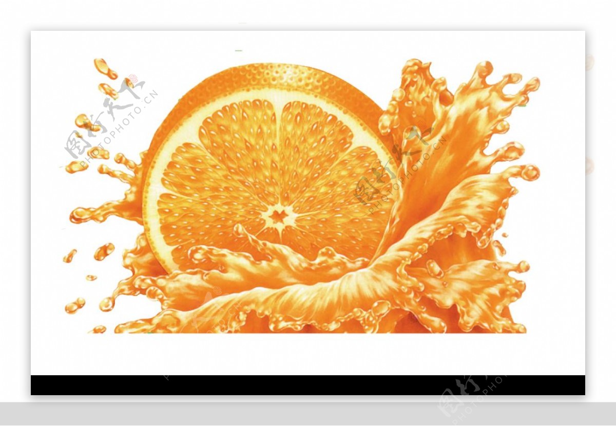 PSD橘子图片
