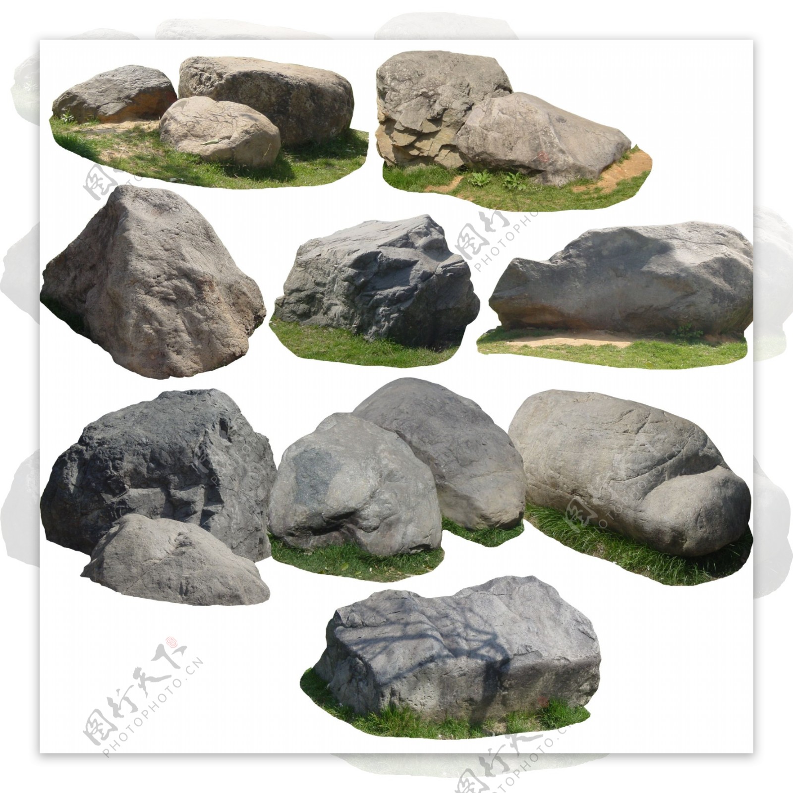 景观石头图片