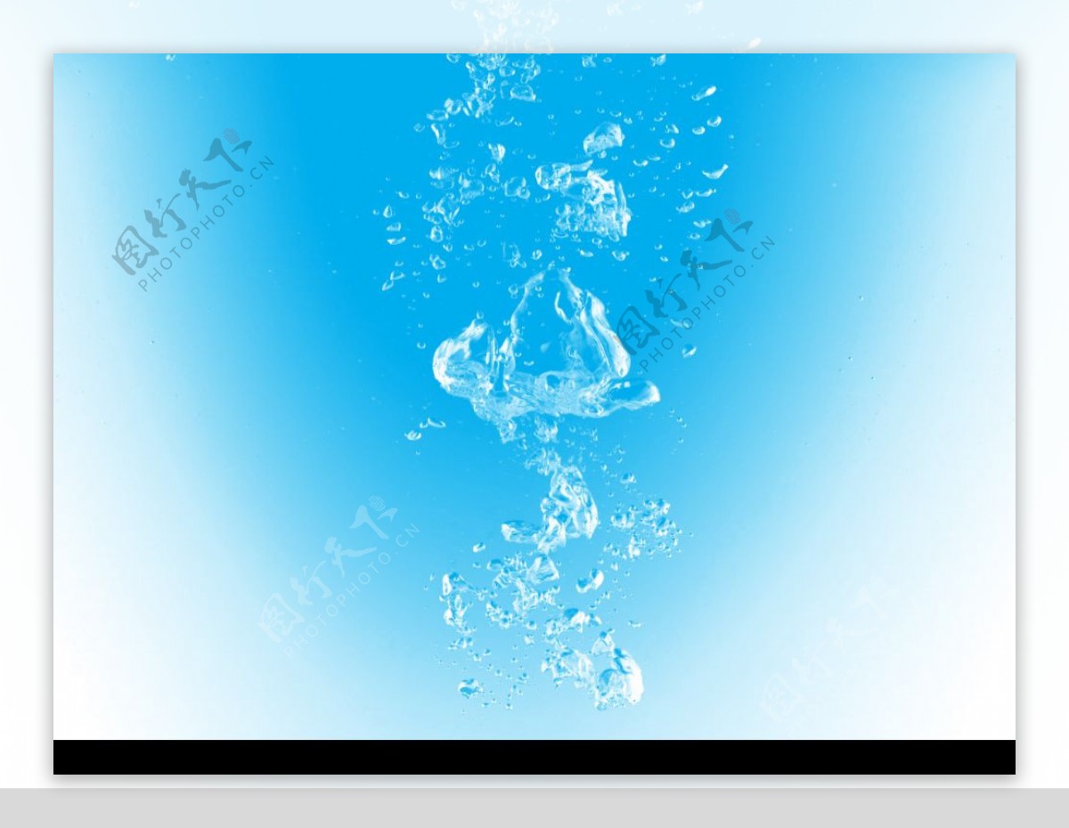 水气泡分层图片