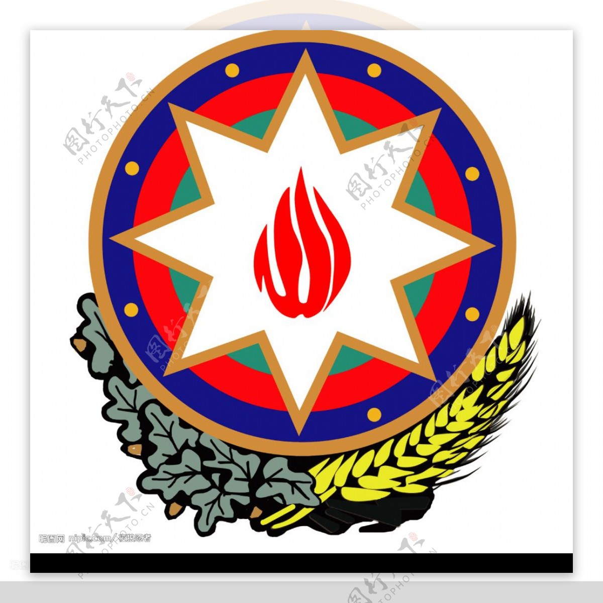 阿塞拜疆国徽各国国徽图片