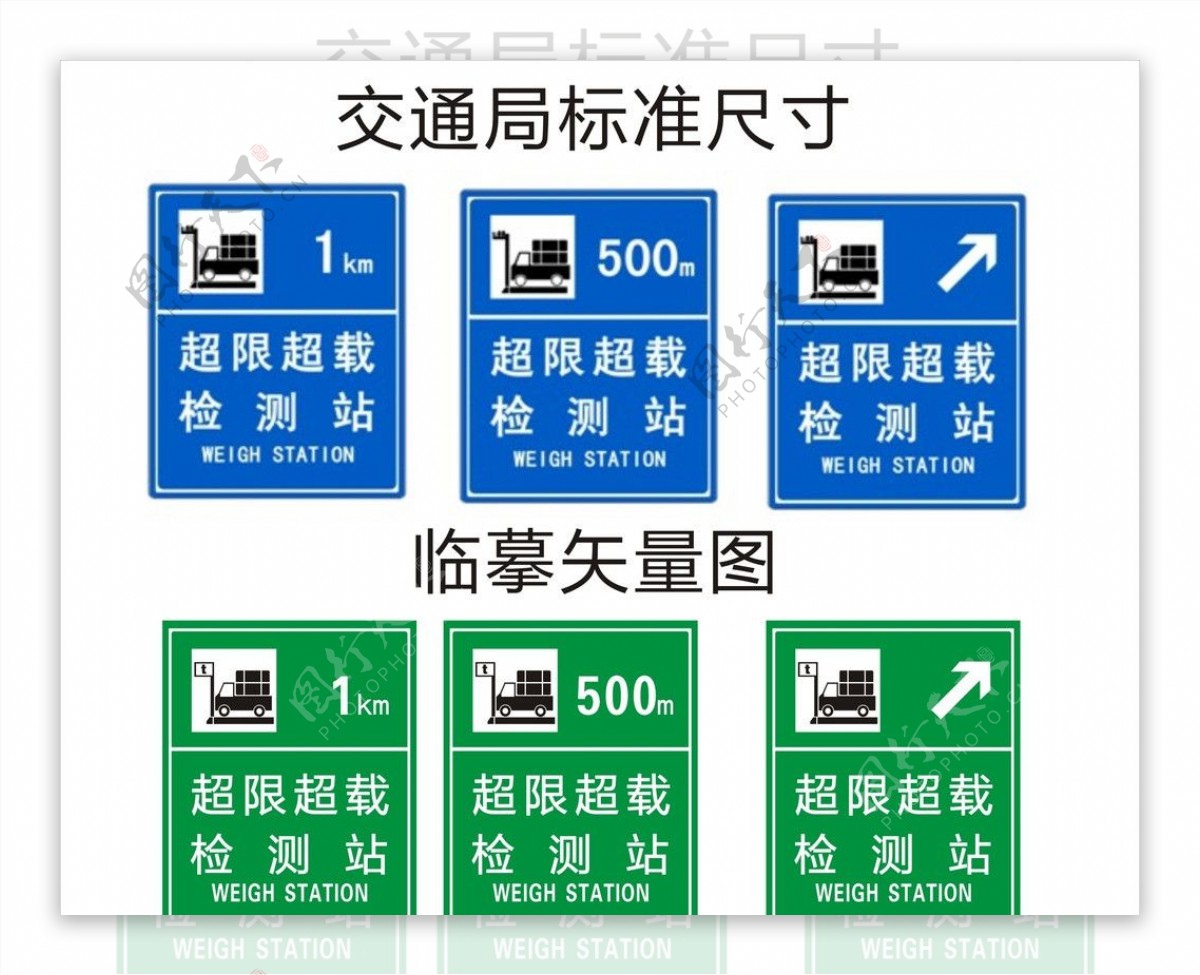 标准路政局超载超限指示牌图片