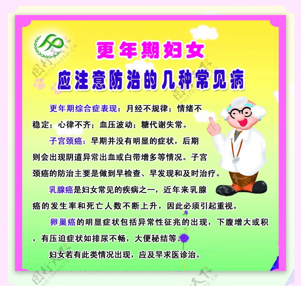 更年期妇女应注意的几种常见病图片