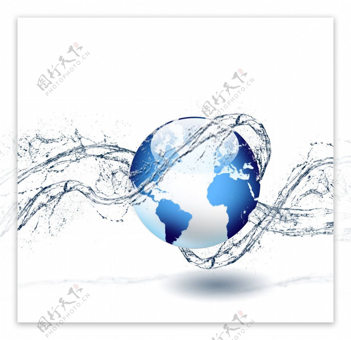 地球水水柱水花图片