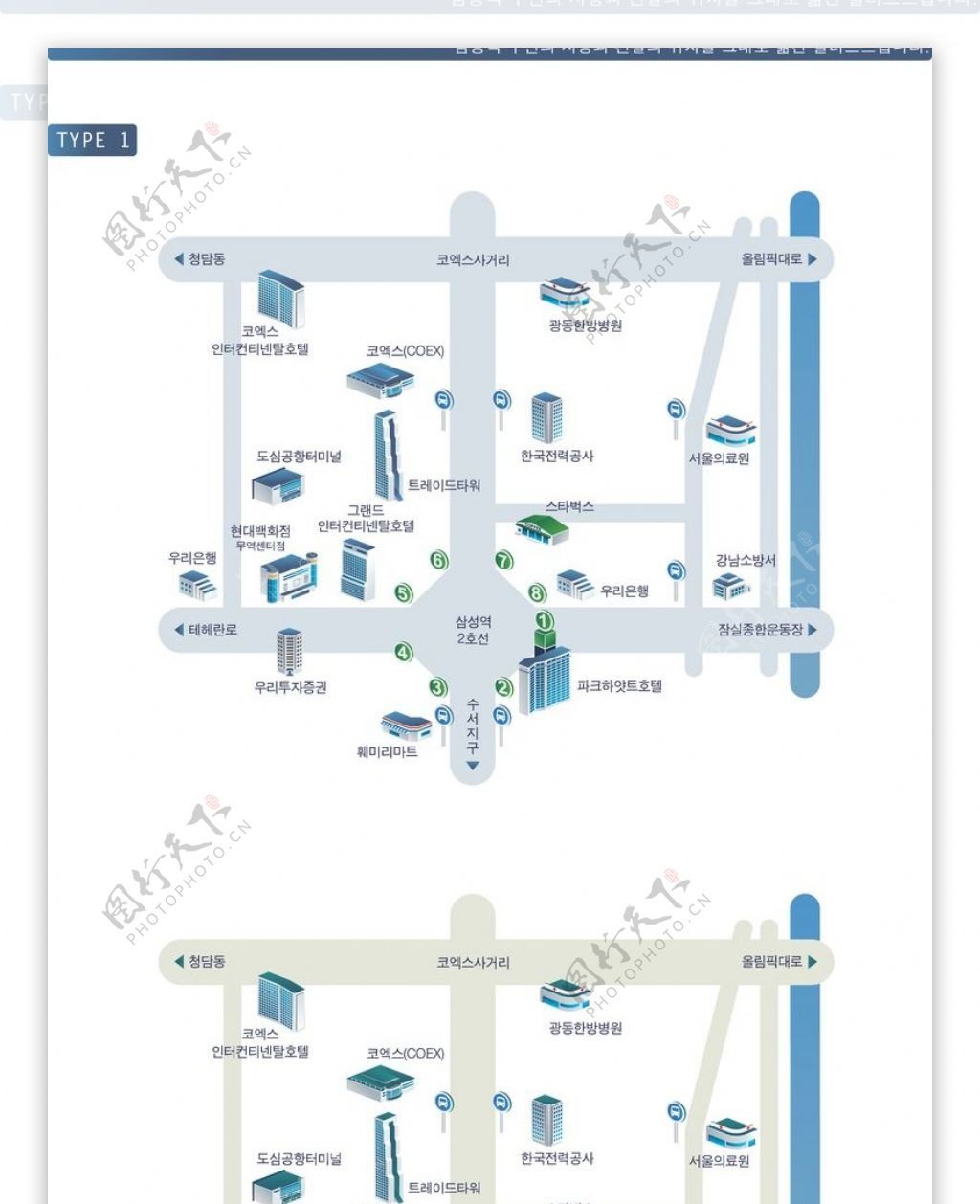 卡通建筑地图0012