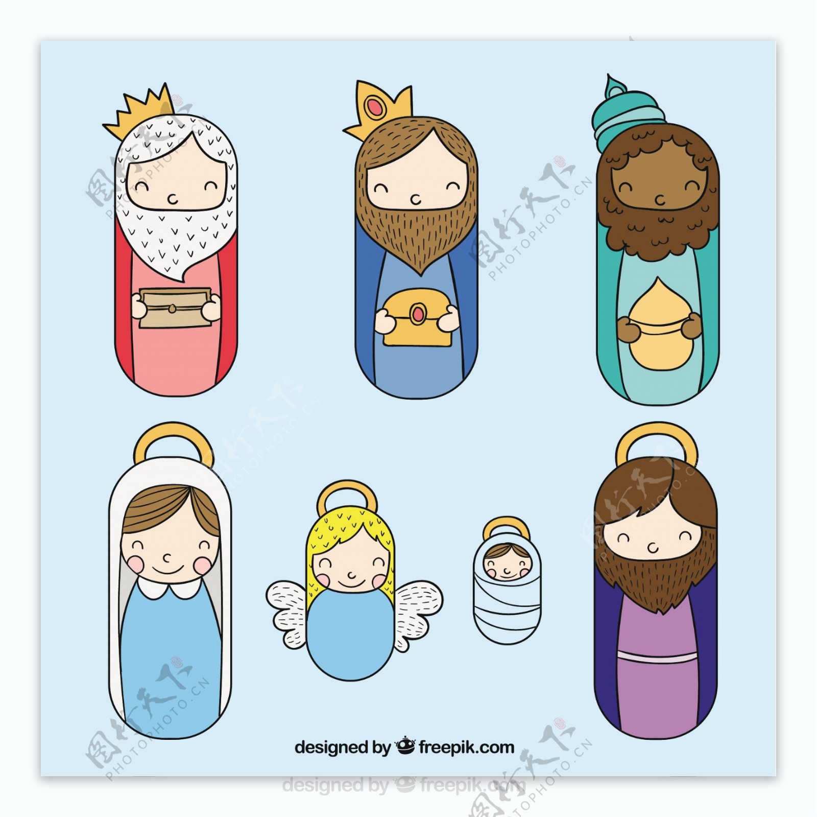 耶稣诞生场景插图