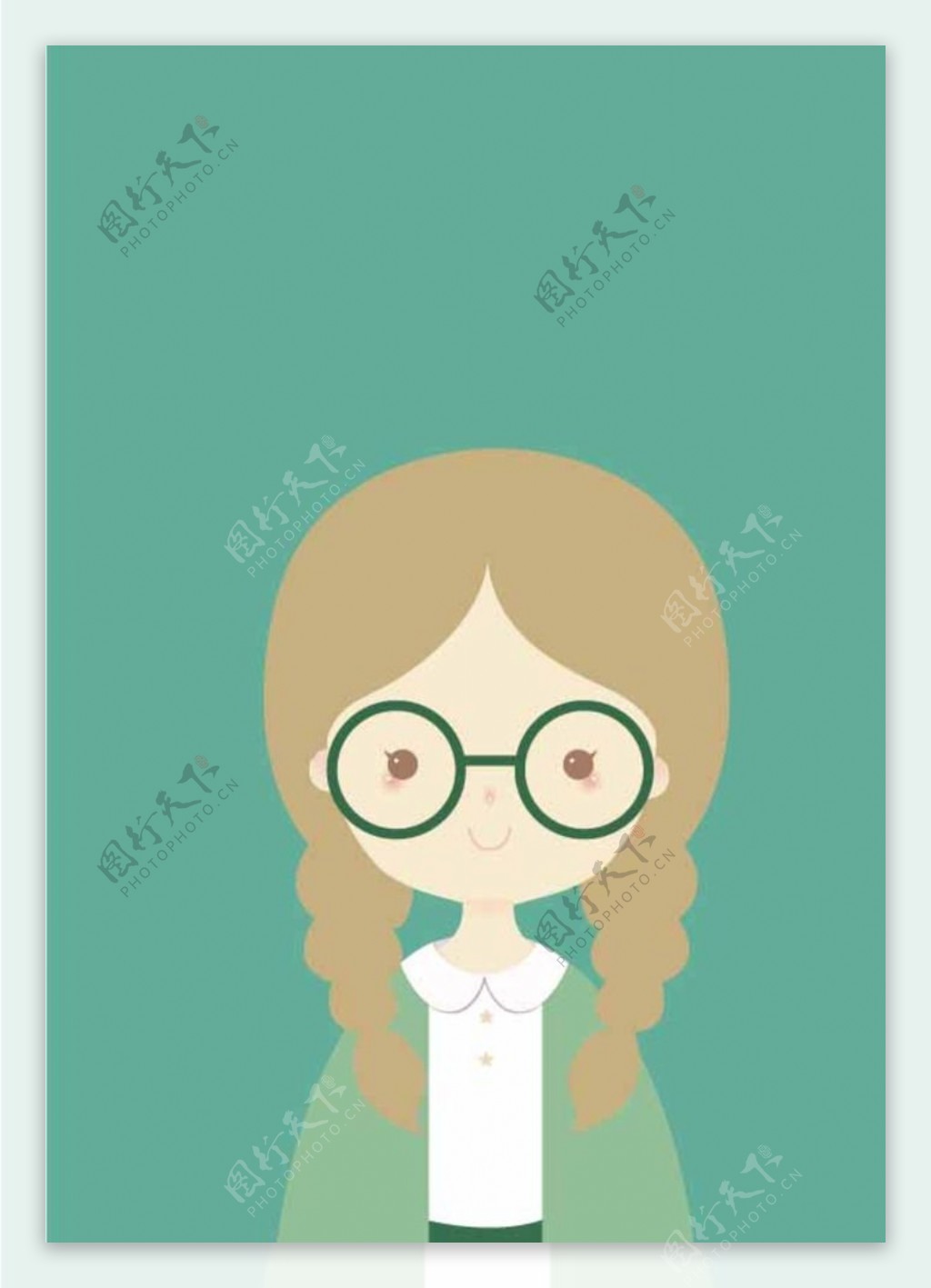 二次元眼镜妹 卡通眼镜娘 动漫戴眼镜的女生… - 高清图片，堆糖，美图壁纸兴趣社区
