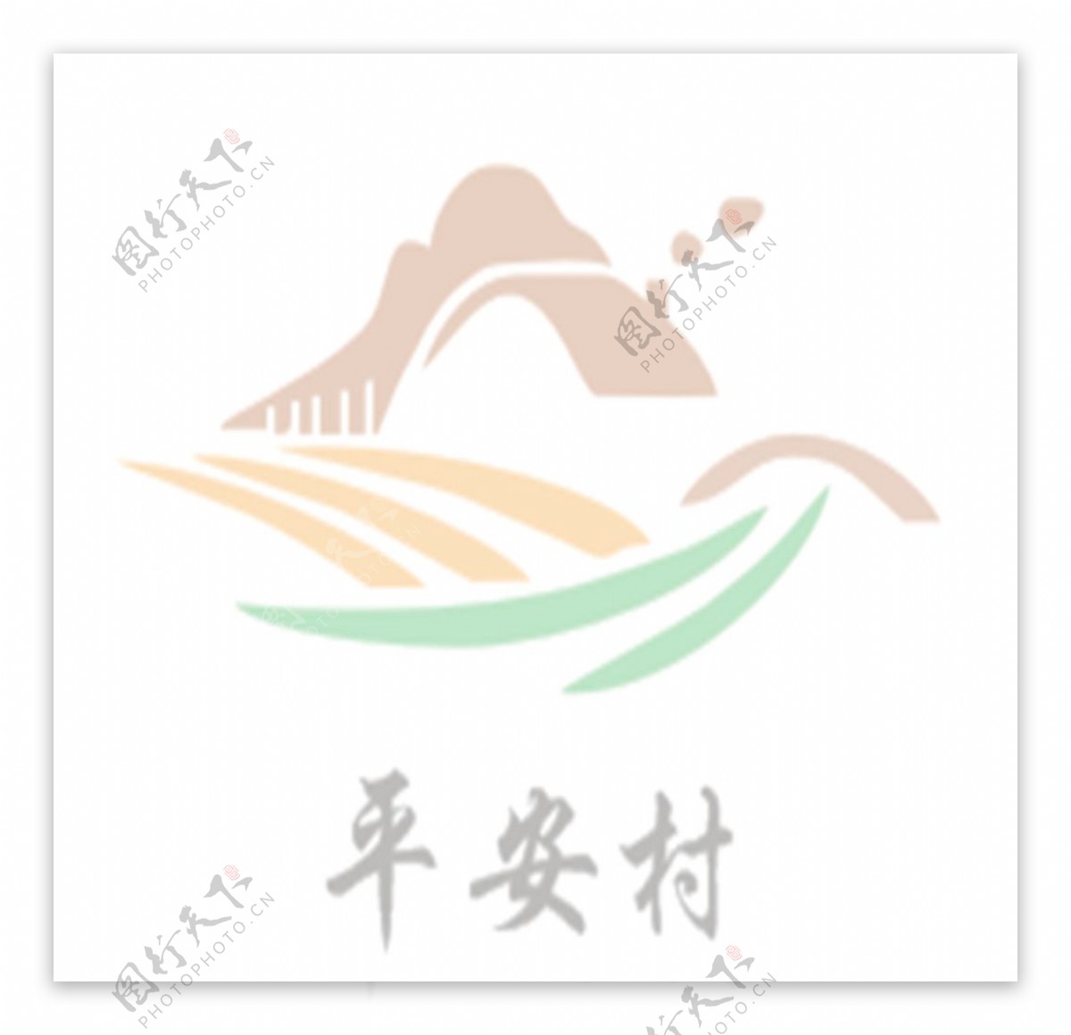 农村标识logo村落VI