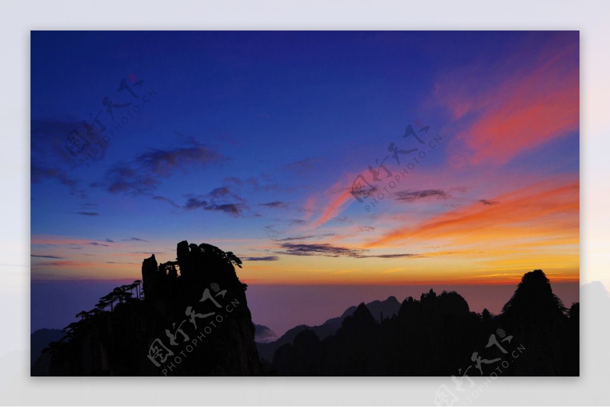 黄山日出风景