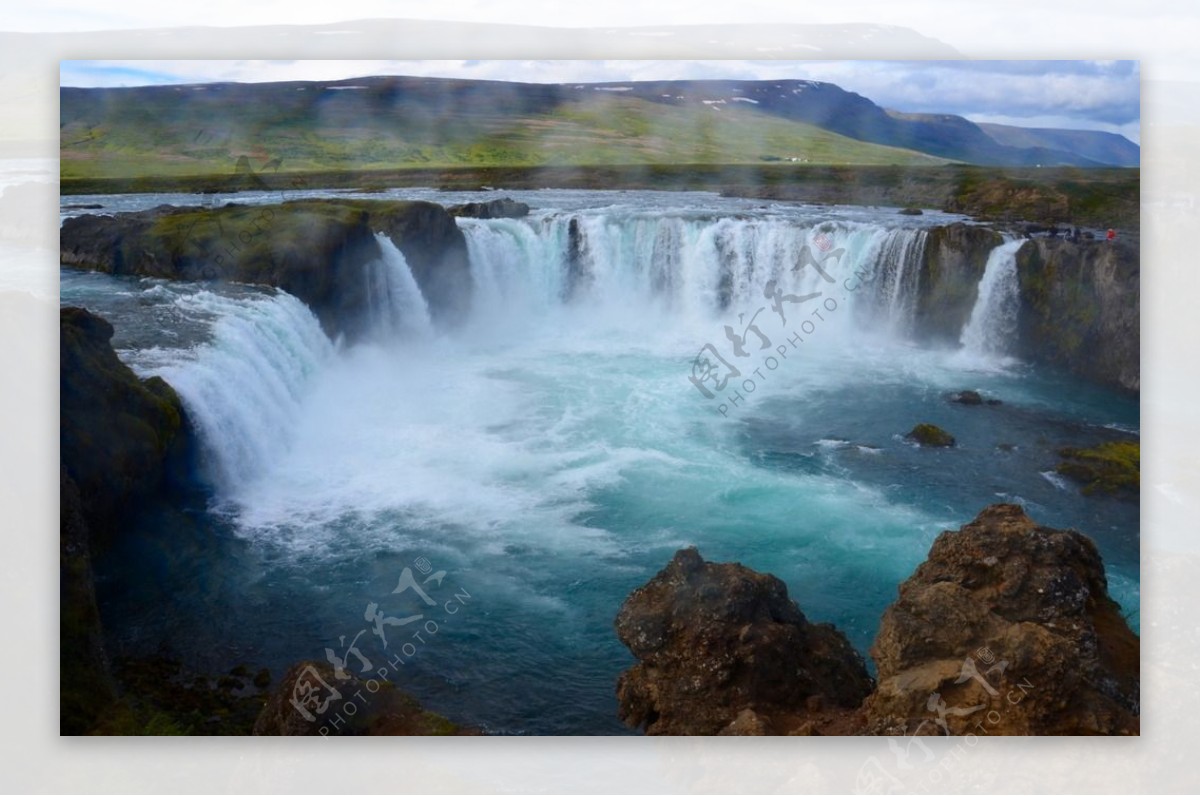 冰岛大瀑布景观