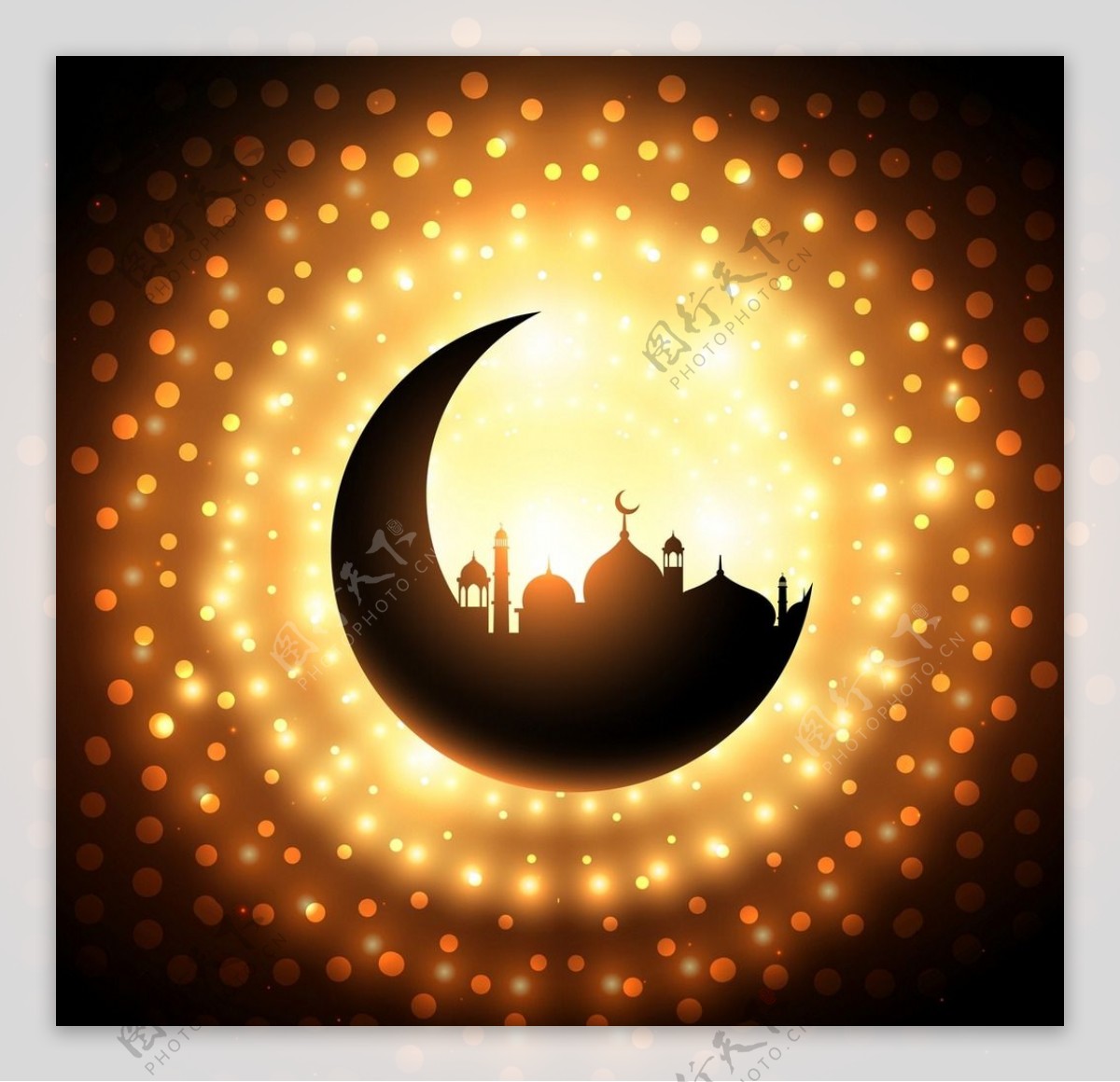 月亮清真寺剪影