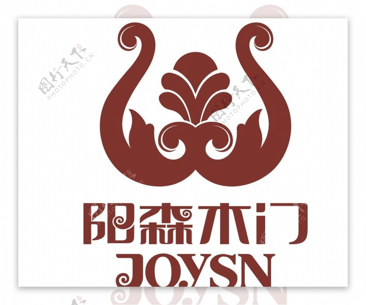阳森木门logo