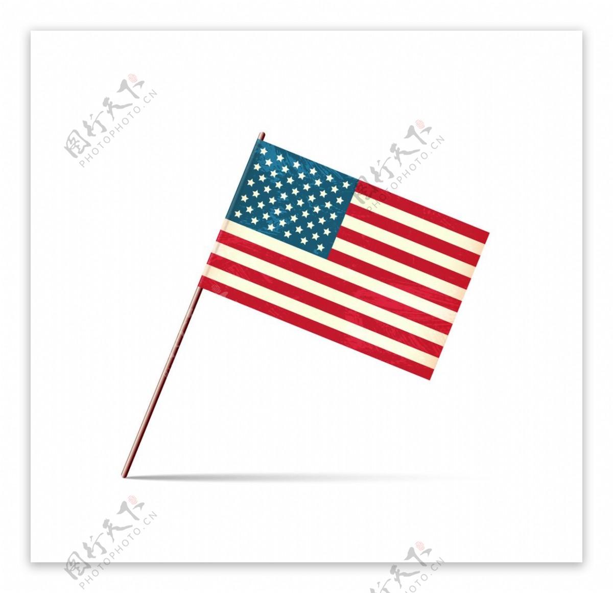 手绘的美国国旗