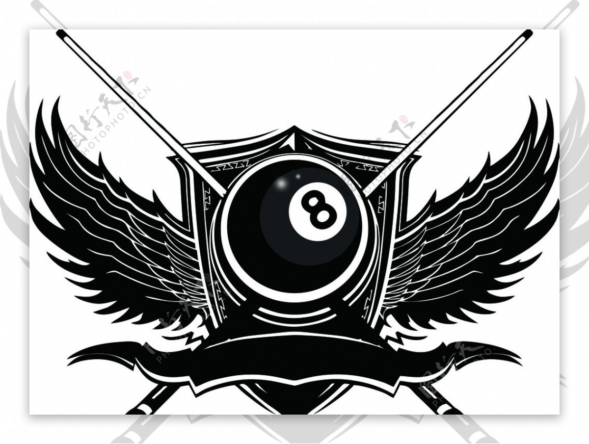 台球俱乐部logo