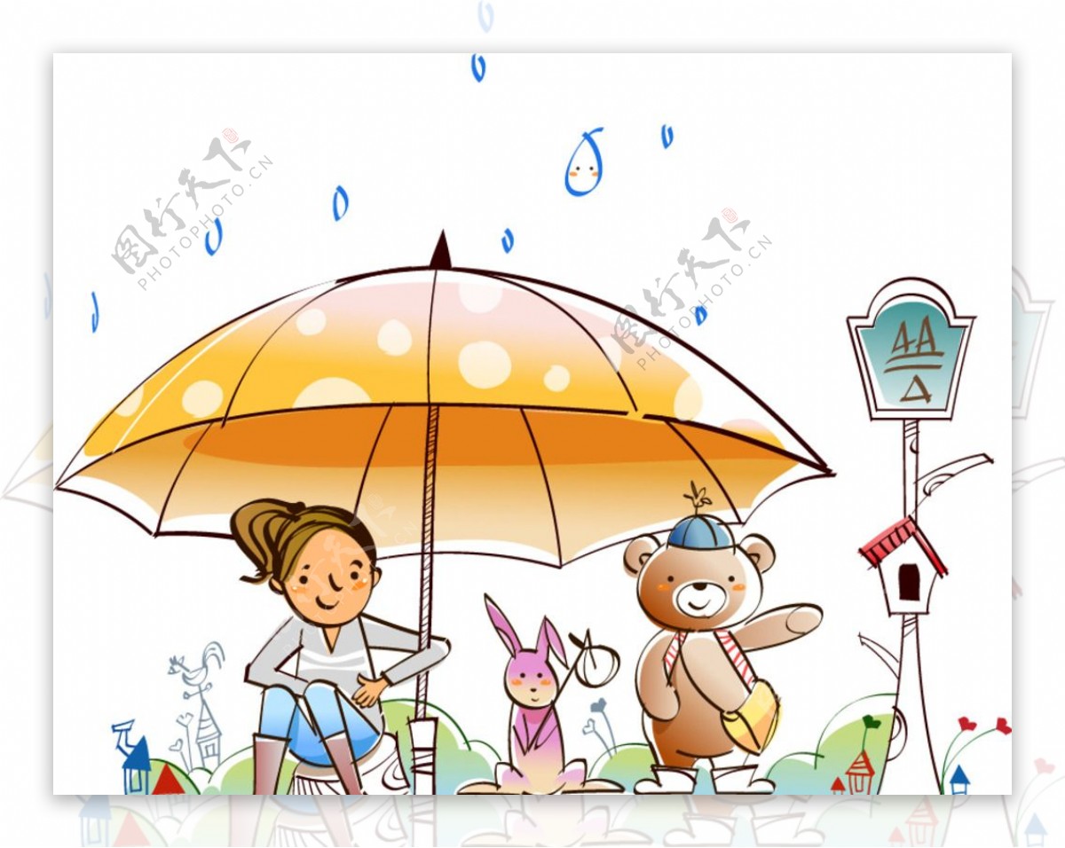 雨伞下的童话世界