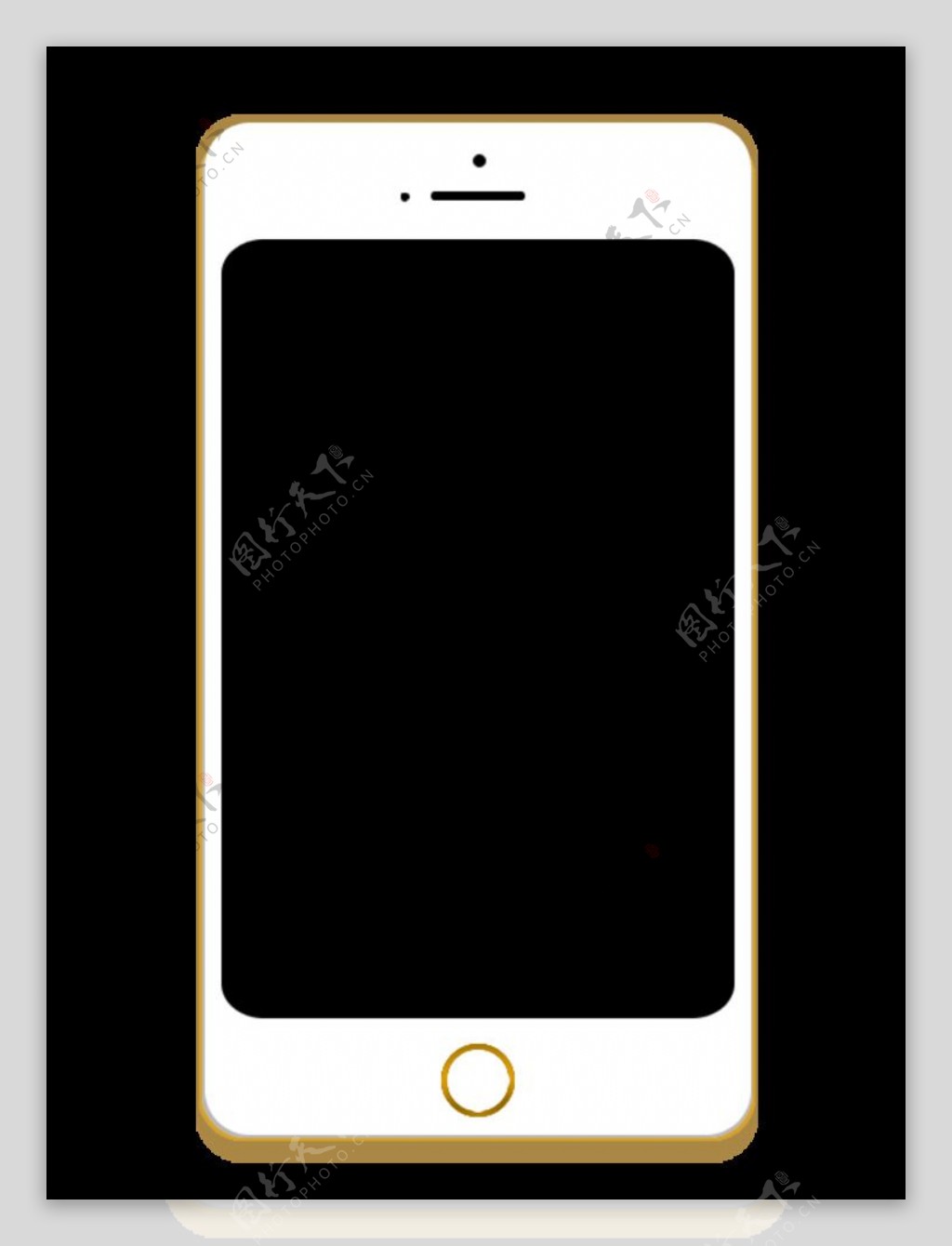 透明背景苹果手机矢量图