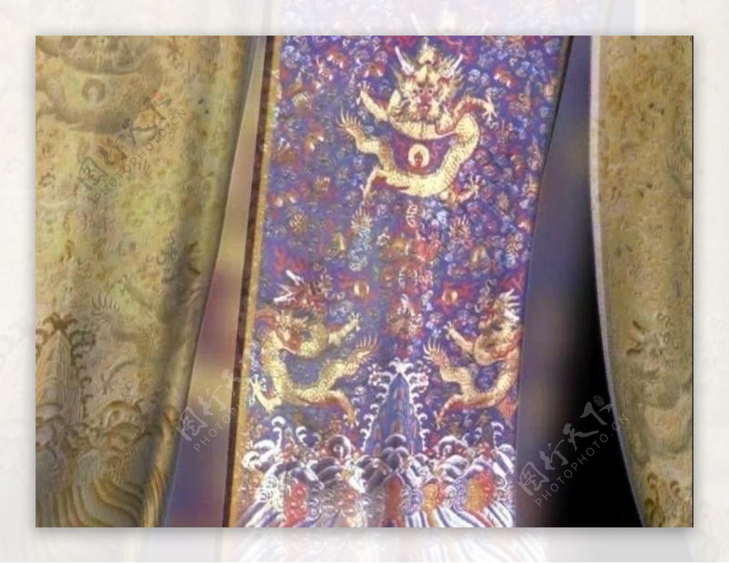 中国风摆动的龙袍龙元素影视背景素材